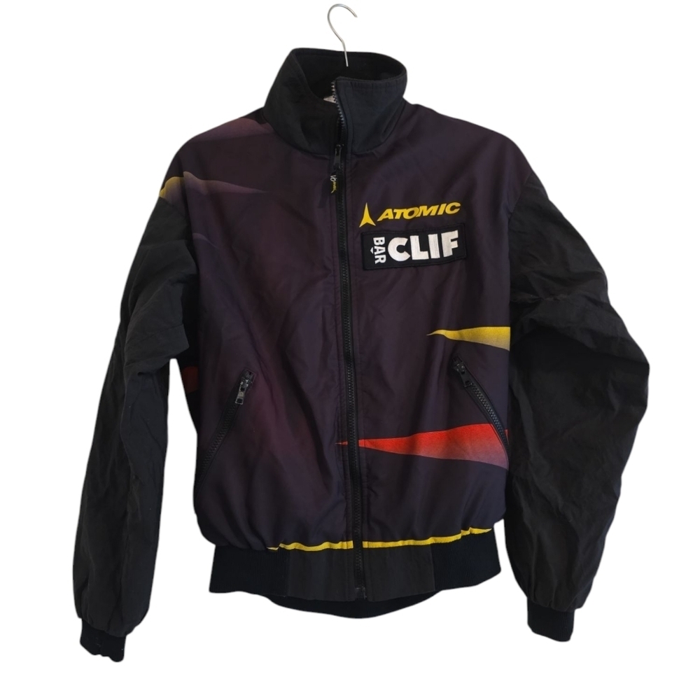 Men's Runners Jacket Black and Yellow VOmax Size Small Atomtic